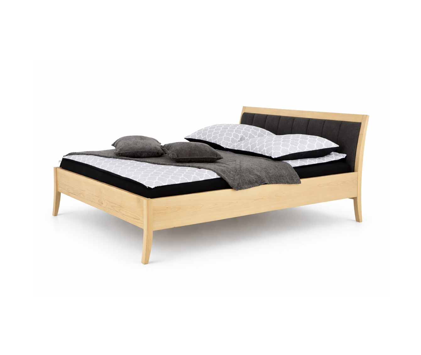 Łóżko bukowe tapicerowane Zernes B