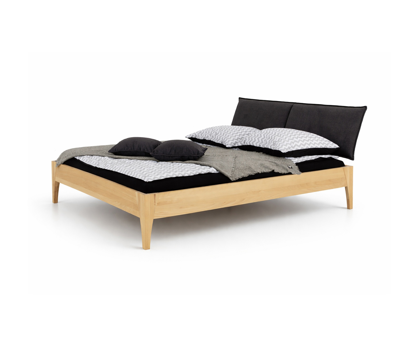 Łóżko bukowe tapicerowane Arosa B